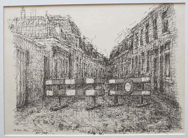 Rijndijkstraat aan het riool